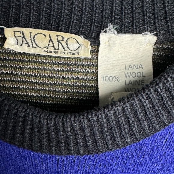Vintage Falcaro Made in Italy 100% Wool Sweater - Picture 3 of 8